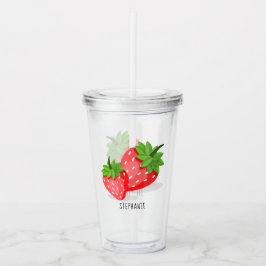 Copo De Acrílico Morango