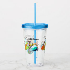 Copo De Acrílico Não estou me escondendo; estou me misturando em en