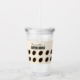 Copo De Acrílico Negócios Profissionais Marca Café