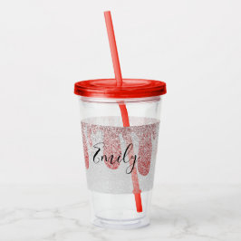 Copo De Acrílico Nome Monograma de Dispararia Sangrenta