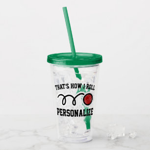 Copo De Acrílico Nome personalizado Bloco engraçado - vidro de tum