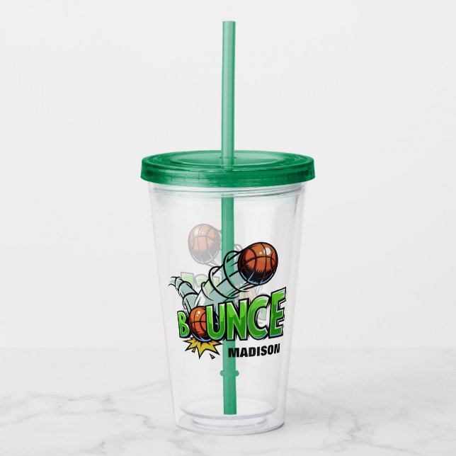 Copo De Acrílico Nome personalizado BUNCE Basball tumblers (Frente)