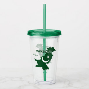 Copo De Acrílico Nome Personalizado Paquistão