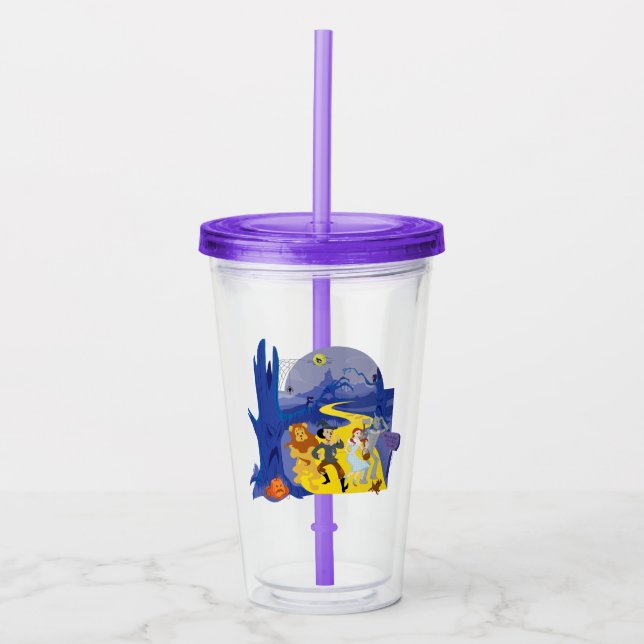 Copo De Acrílico O Assistente De Oz™ | Floresta Assombrada ao Hallo (Frente)