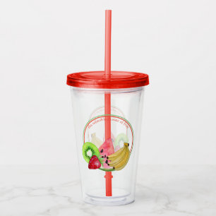 Copo De Acrílico O gosto de refrescamento da fruta