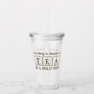 Copo De Acrílico O trocadilho "TEA é uma SOLUÇÃO"