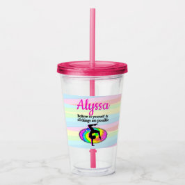 COPO DE ACRÍLICO OBJETIVOS E SONHOS DA GINÁSTICA