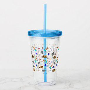 Copo De Acrílico Oliver The Otter Summer Beach Vacntern