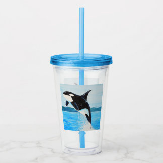Copo De Acrílico Orca Painting