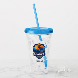 Copo De Acrílico Orgulho   Alaska do estado