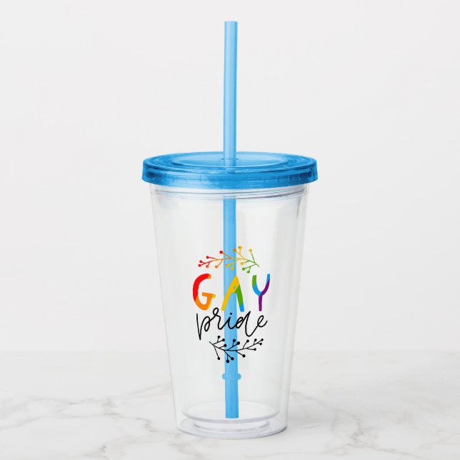 Copo De Acrílico Orgulho gay (Frente)