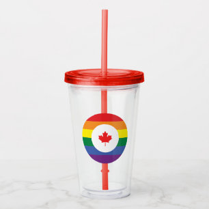 Copo De Acrílico Orgulho gay do Canadá