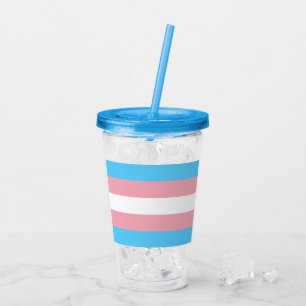 Copo De Acrílico Orgulho Trans!