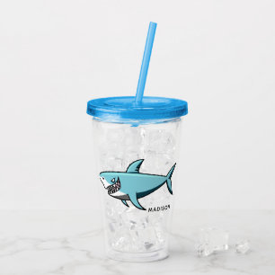 Copo De Acrílico Otimizadores de nomes personalizados do Shark lega