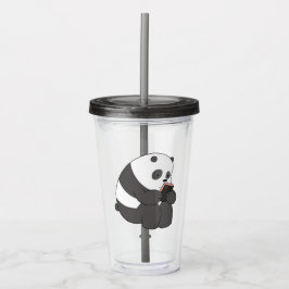 Copo De Acrílico Panda From We Bare Bears Tumbler Design