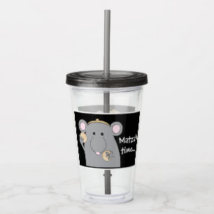 Copo De Acrílico Passover Acrylic Tumbler 16 oz Matzah Hora do Mous