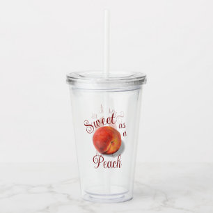 Copo De Acrílico Peach Acrylic Tumbler