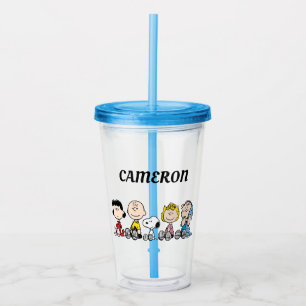 Copo De Acrílico Peanuts Gang Sentado Junto