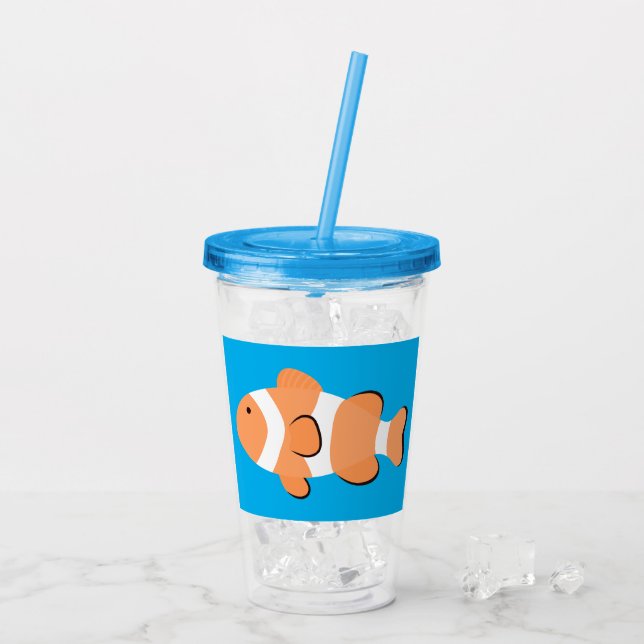Copo De Acrílico Peixe Grande Nemo! (Gelo traseiro)