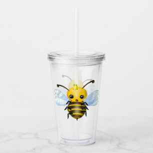 Copo De Acrílico Pequena Rainha Bee Acrílica
