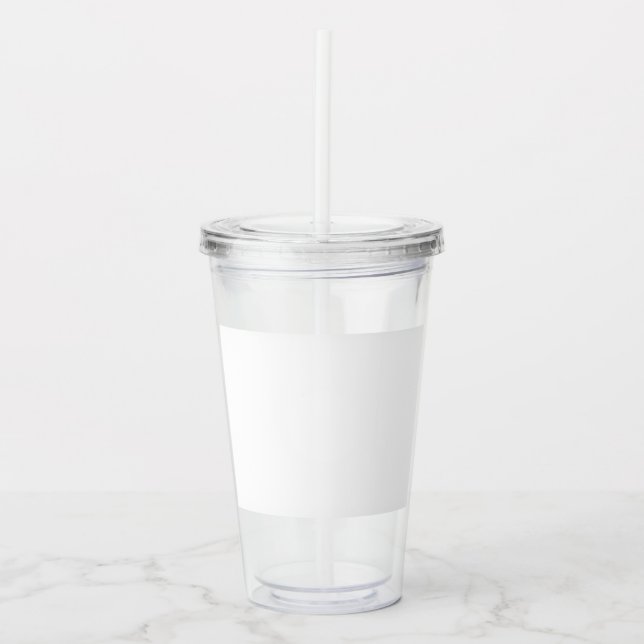 Copo De Acrílico Personalizado 16oz, Transparente (Frente)