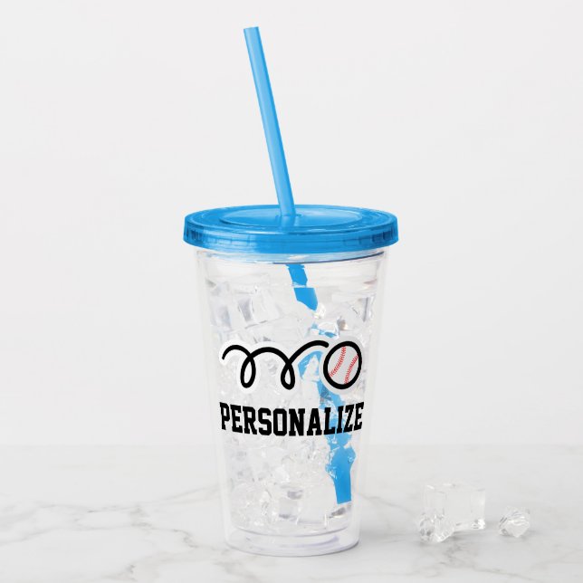 Copo de acrílico personalizado para aniversário de (Gelo frontal)