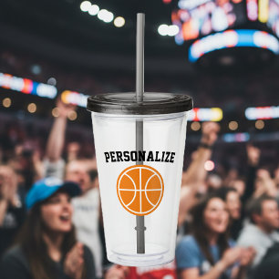 Copo de acrílico personalizado para basquete