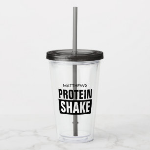 Copo de acrílico personalizado para shake de prote