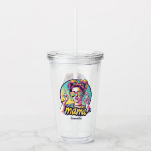 Copo De Acrílico Personalizado Retro Mama Pop Art (15)