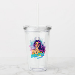 Copo De Acrílico Personalizado Retro Mama Pop Art (17)