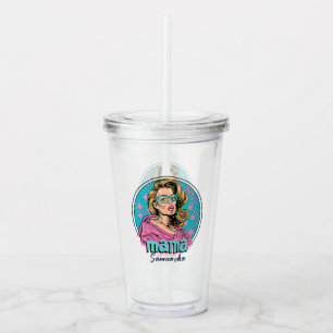 Copo De Acrílico Personalizado Retro Mama Pop Art (8)