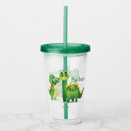 Copo De Acrílico Personalizar Dino Acrylic Tumbler