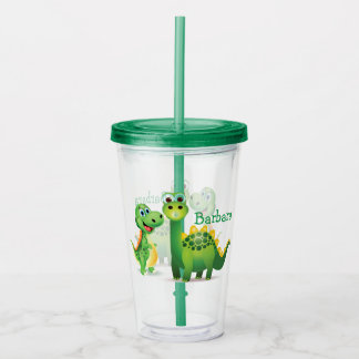 Copo De Acrílico Personalizar Dino Acrylic Tumbler