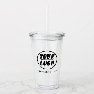 Copo De Acrílico Personalize o logotipo da sua empresa Elegante