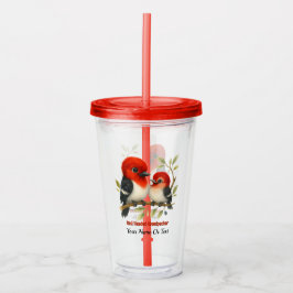 Copo De Acrílico Pica-pau-de-cabeça-vermelha