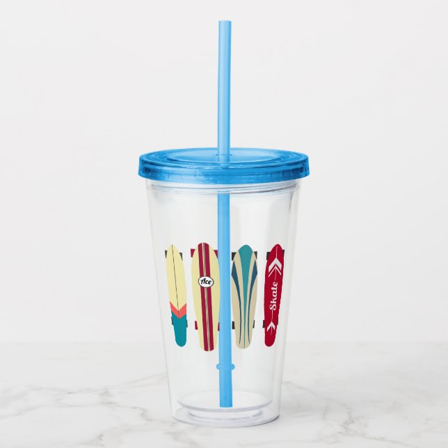 Copo De Acrílico Placas técnicas Vintage (Frente)