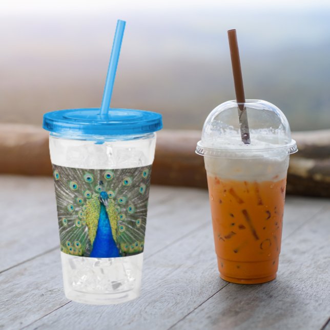 Copo De Acrílico Plumagem de Peste Azul (In Situ)