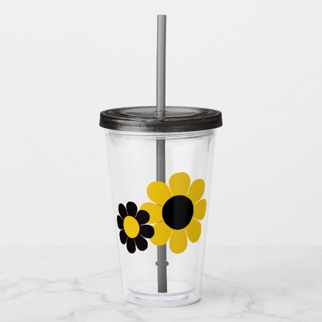 Copo De Acrílico Poder das Flores (Frente)