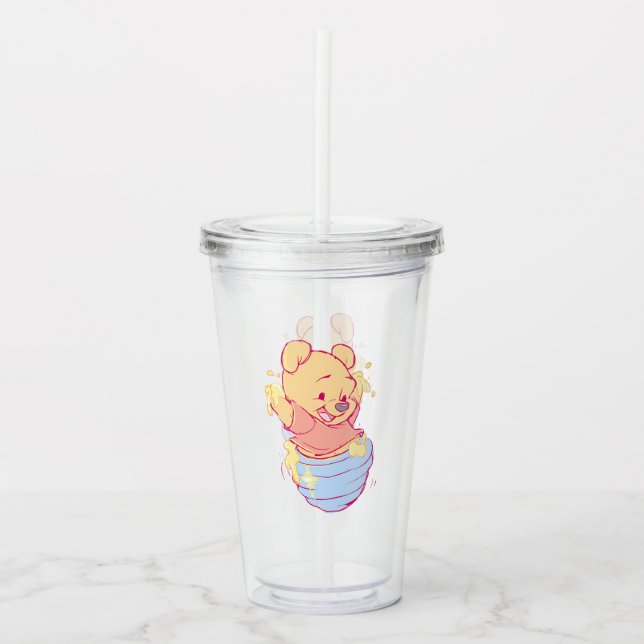 Copo De Acrílico Pooh Acrylic Tumbler (Frente)