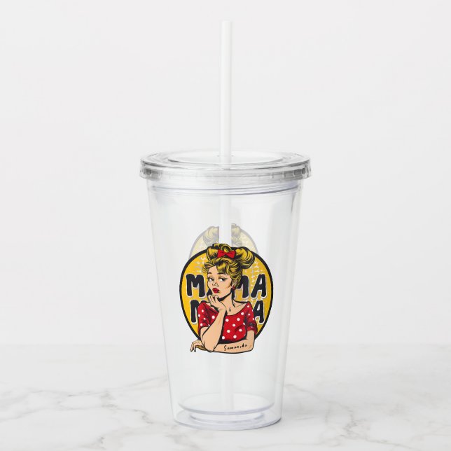Copo De Acrílico Pop da Mãe Personalizada (4) (Frente)