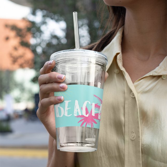 Copo De Acrílico Praia Rosa (Criador carregado)