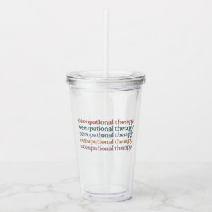 Copo De Acrílico Presentes De Formando De Estudantes Com Terapia Oc
