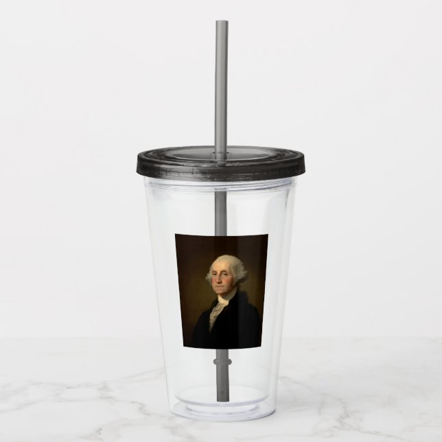 Copo De Acrílico Presidente americano George Washington, Stuart (Frente)