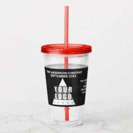 Copo De Acrílico Promocional chique moderno simples do quadro do