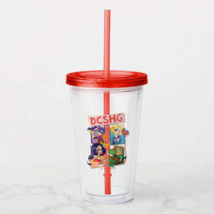 Copo De Acrílico Quartet DC Super Hero Girls