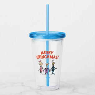 Copo De Acrílico Quem Está de Mãos Dadas Feliz Grinchmas