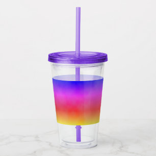 Copo De Acrílico Rainbow Vapor