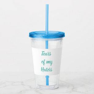 Copo De Acrílico Rasgos engraçados de meu Tumbler acrílico