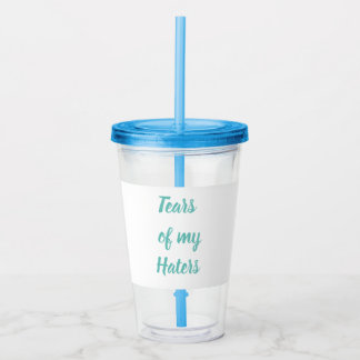 Copo De Acrílico Rasgos engraçados de meu Tumbler acrílico