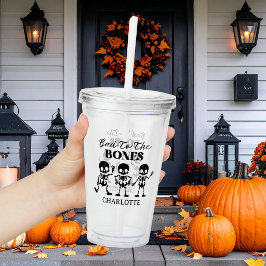 Copo De Acrílico Retro O Crew Boo Halloween Assustador